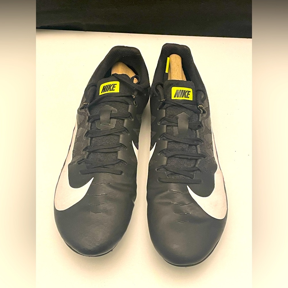 Nike Zoom, Rival S MEN’S racing shoe black and white with spikes size 10